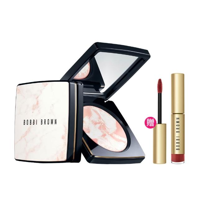 【Bobbi Brown 芭比波朗】大理石粉嫩蜜粉餅(控油x提亮 2合一 / 12hr鎖妝/毛孔瑕疵秒霧化)