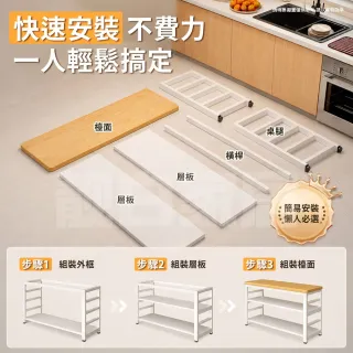 【靚白家居】超耐重電器櫃 100*40公分 廚房餐櫃 中島桌 電器架 廚房櫃
