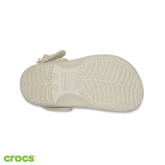 【Crocs】童鞋 大童 經典星型扣克駱格 洞洞鞋 冰凍米色(213941-2MC)