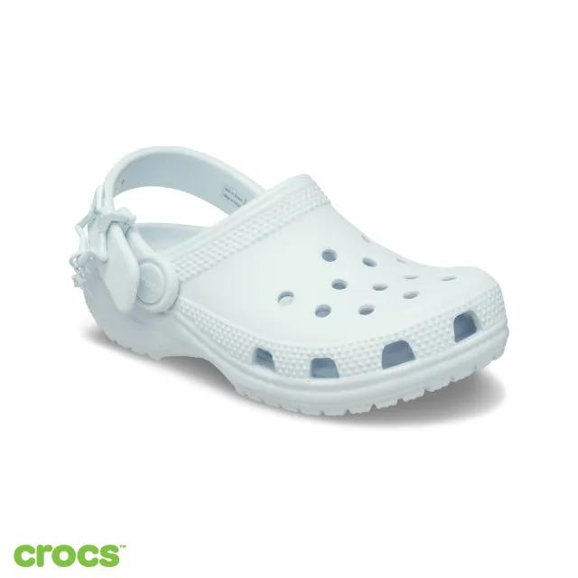 【Crocs】童鞋 大童 經典星型扣克駱格 洞洞鞋 天空冰色(213941-5EW)