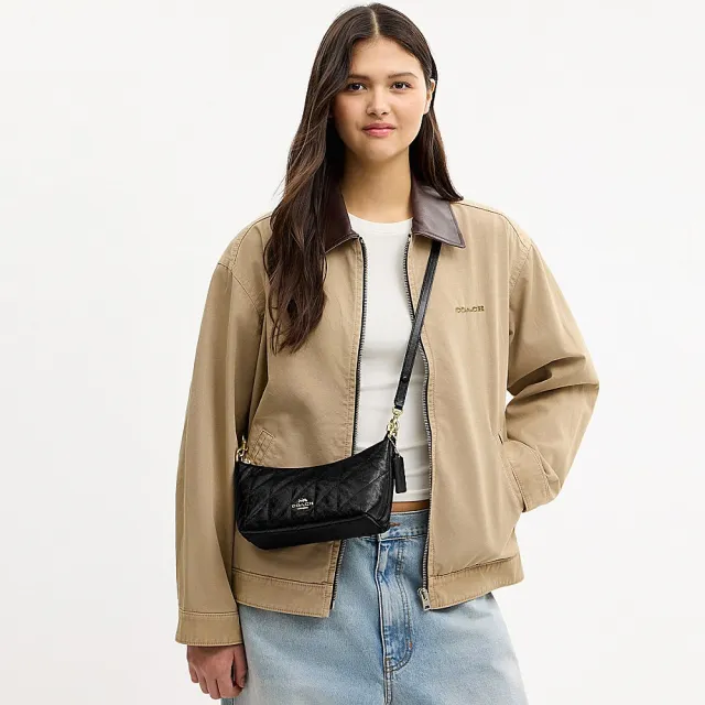 【COACH】蔻馳官方直營 CAITLIN 絎縫 SIGNATURE單肩手袋 肩背包 斜背包-多款任選(CDZ88/CEW99)