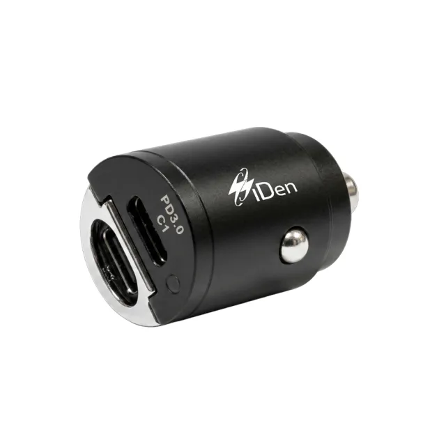 【iDen 愛電】45W迷你隱藏式快充車用充電器｜雙Type-C｜PD快充｜BSMI認證｜12V/24V適用