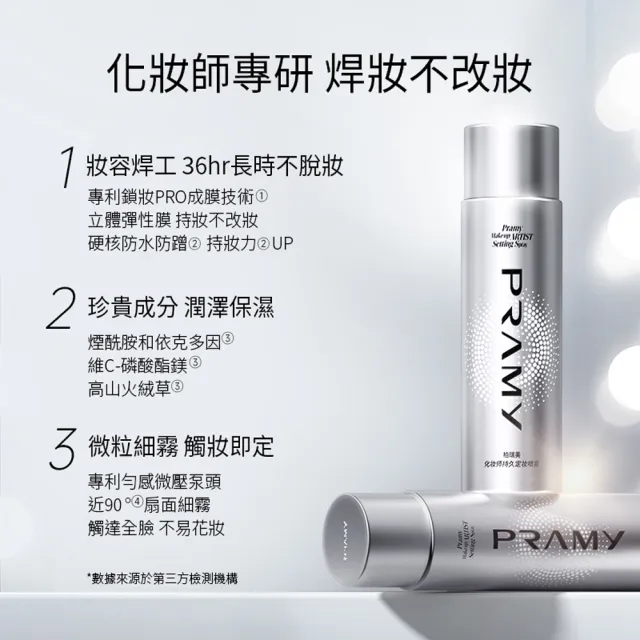 【PRAMY 柏瑞美】化妝師持久定妝噴霧 100ml