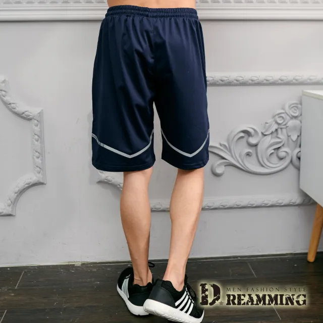 【Dreamming】流行時尚抽繩彈力休閒運動短褲(共二色)