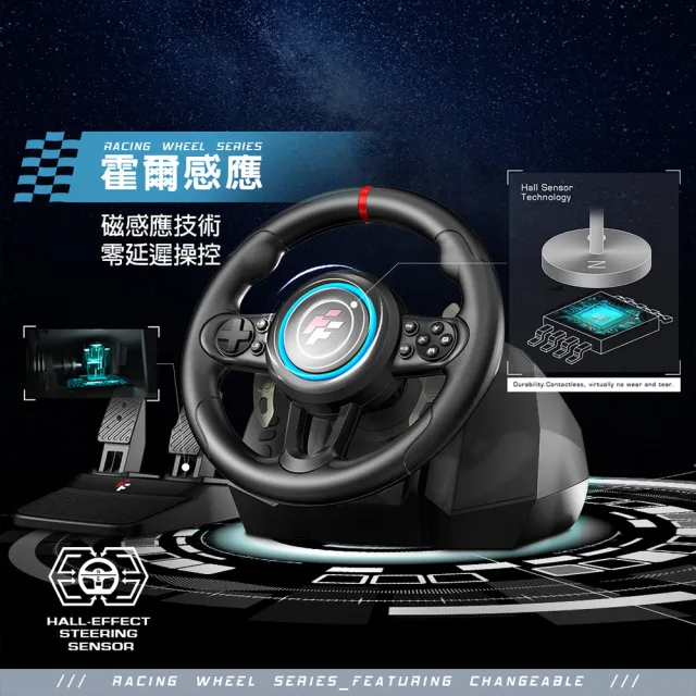 【FlashFire】Sepang Mini racing wheel 霍爾感應電競方向盤