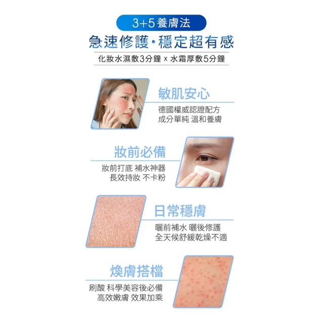【JS 婕洛妮絲】神經醯胺B5保濕化妝水125mlx3（舒緩修護．敏感肌適用）