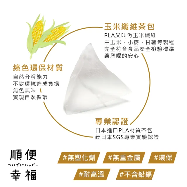 【順便幸福】金萱烏龍茶+果香綠茶各10包/袋-共2袋(烏龍 綠茶 可冷泡)