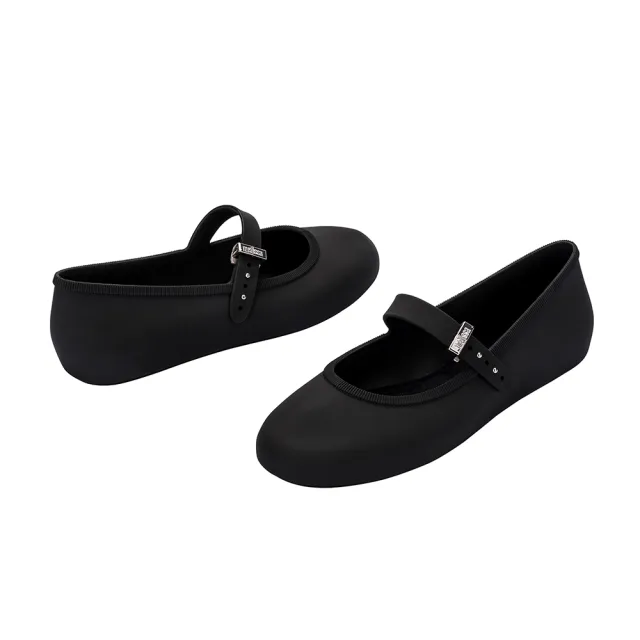 【Melissa】圓頭素面瑪莉珍鞋(黑色) 防潑水