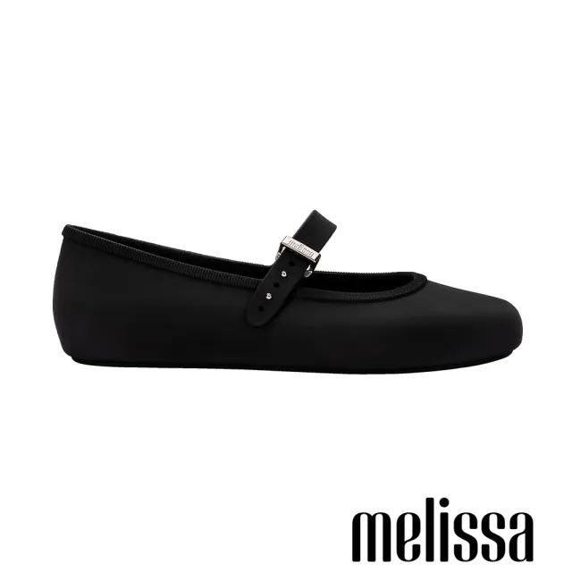 【Melissa】圓頭素面瑪莉珍鞋(黑色) 防潑水