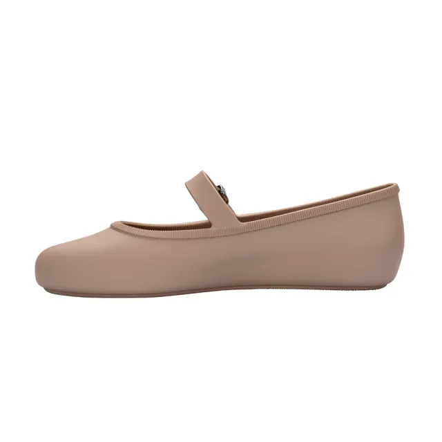【Melissa】圓頭素面瑪莉珍鞋(咖啡色) 防潑水
