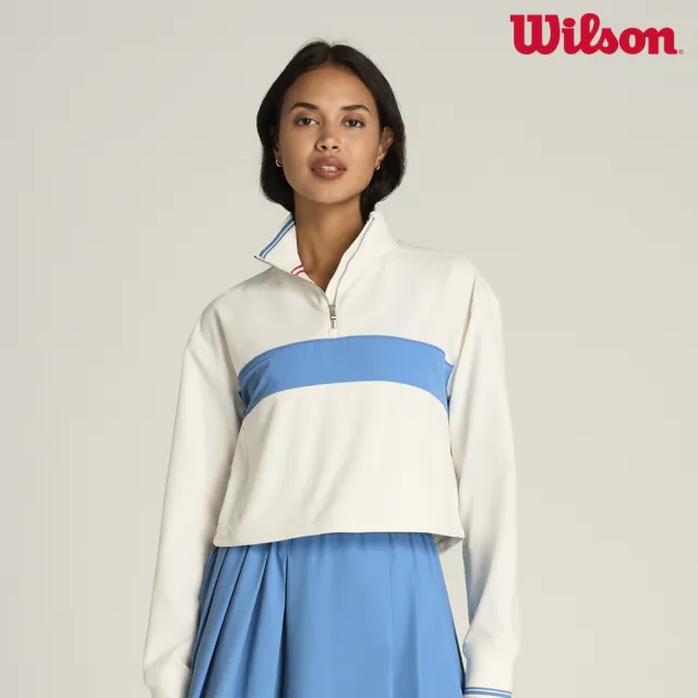 【WILSON】Davenport Woven Popover 女款 服飾 外套 長袖上衣 白色 WW00210W002001