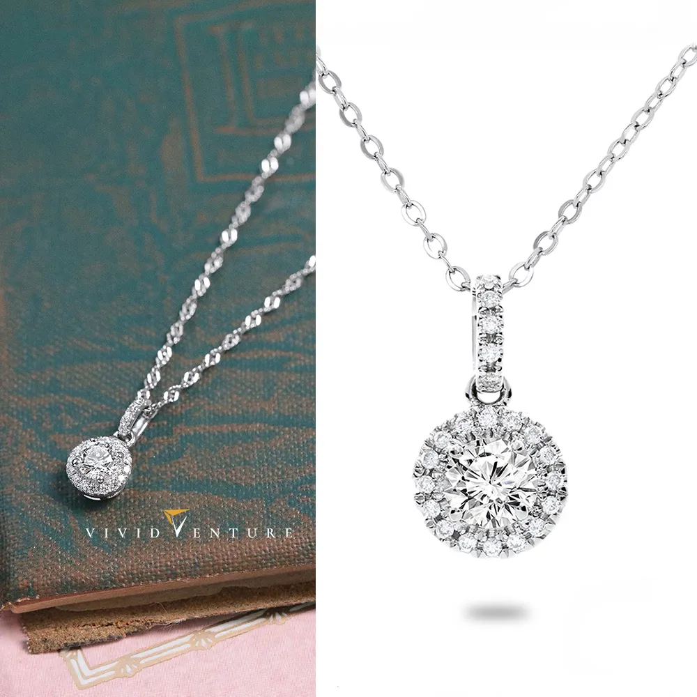 【Vividventure 亞帝芬奇】鉑金 GIA 30分 DVS2 3VG 八心八箭 無螢光 天然鑽石 真鑽 項鍊 炫目