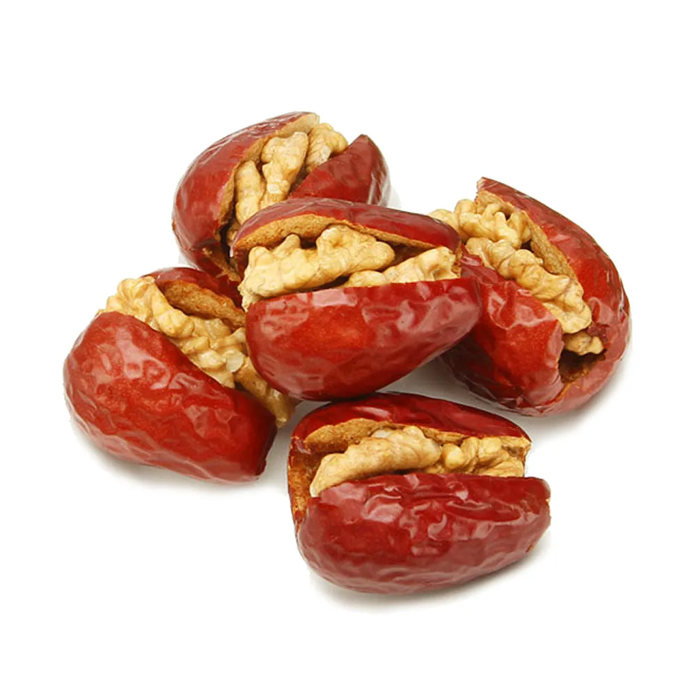 【蔘大王】紅棗夾核桃（200gX3）(一種美味雙重口感 過節送禮「核」你分享 養生零嘴)
