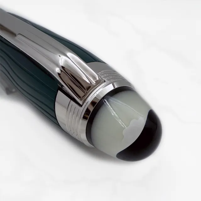 【MONTBLANC 萬寶龍】星際行者 PolarGreen 系列珍貴樹脂鋼筆 F尖 （132901）