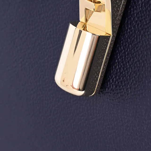 【FURLA 芙拉】Goccia L 展示品手提/肩背托特包(藍)