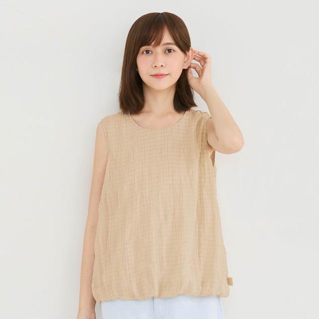 【a la sha】格紋舒適氣球下襬背心