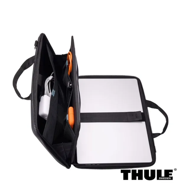【Thule 都樂】Gauntlet attach☆ MacBook® Pro 16吋 筆電手提袋 黑色 (週年慶/露營/旅行/收納)