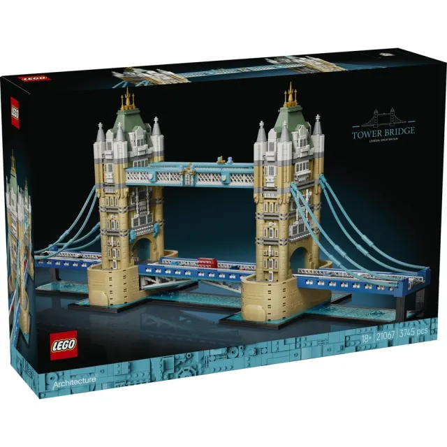 【LEGO 樂高】建築系列 21067 塔橋(英國地標 居家擺設 禮物 玩具)