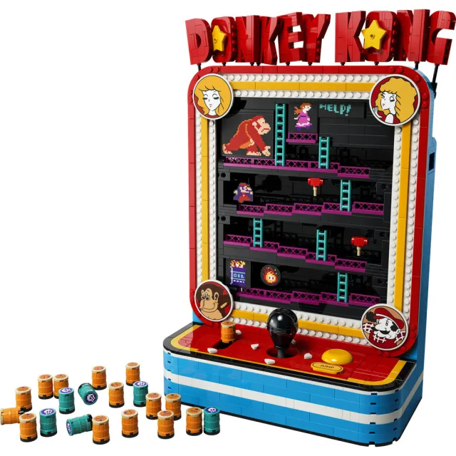 【LEGO 樂高】超級瑪利歐系列 72051 咚奇剛街機遊戲(Donkey Kong 街機遊戲 禮物 玩具)