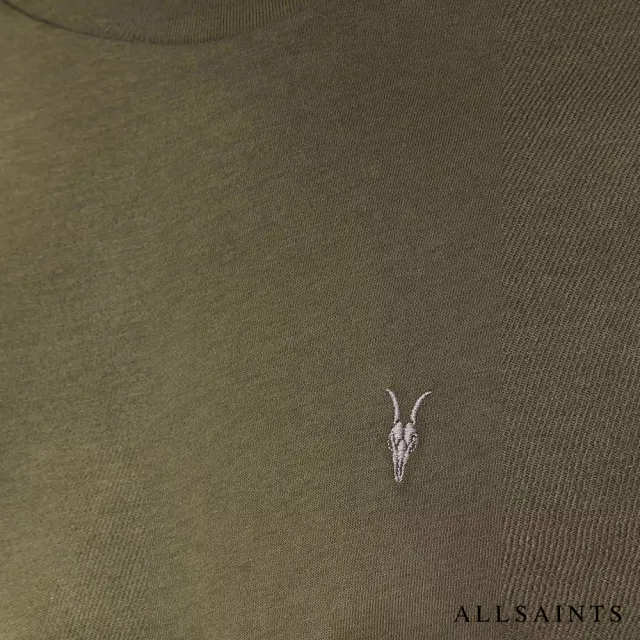 【ALLSAINTS】DEXTER 公羊頭刺繡T恤-綠 M005JD(正常版型)