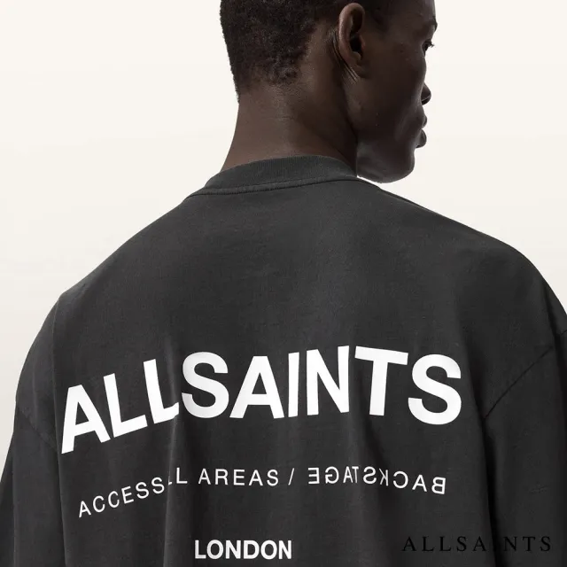 【ALLSAINTS】BACKSTAGE 短袖T恤-灰 M033PF(寬鬆版型)