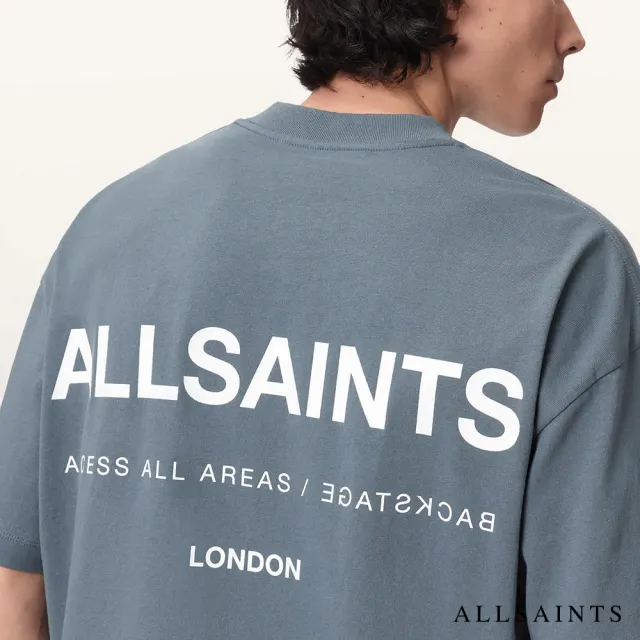 【ALLSAINTS】BACKSTAGE 短袖T恤-藍 M033PF(寬鬆版型)