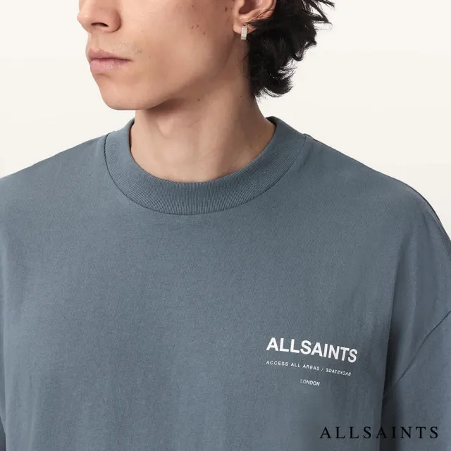 【ALLSAINTS】BACKSTAGE 短袖T恤-藍 M033PF(寬鬆版型)