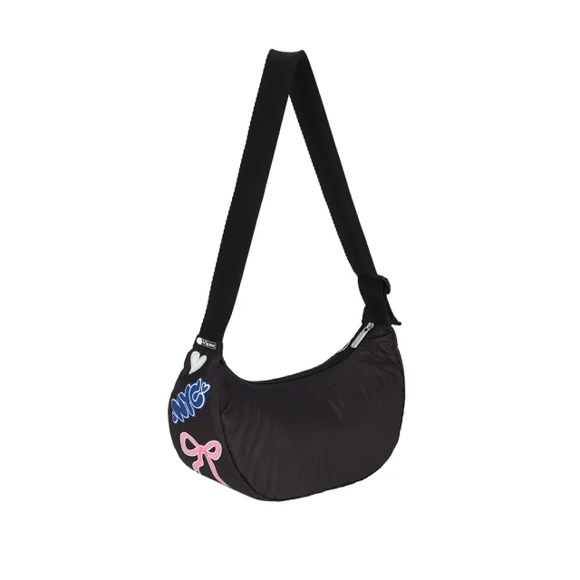 【Lesportsac】Patch Small Adjustable Hobo 小型肩背包 月亮包 手提包 送禮 禮物 推薦(美式拼貼風)