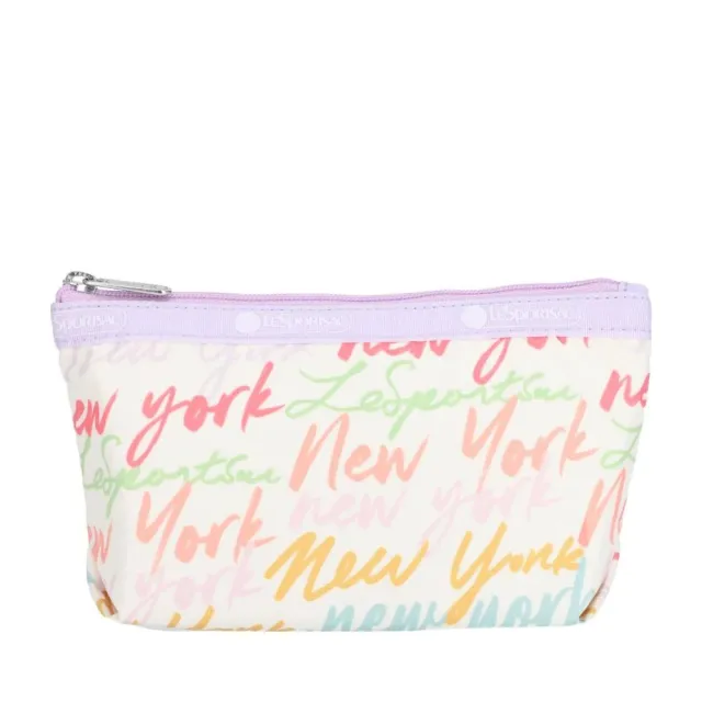 【Lesportsac】Small Sloan Cosmetic 小梯形化妝包 收納包 盥洗包 女包(紐約塗鴉風)