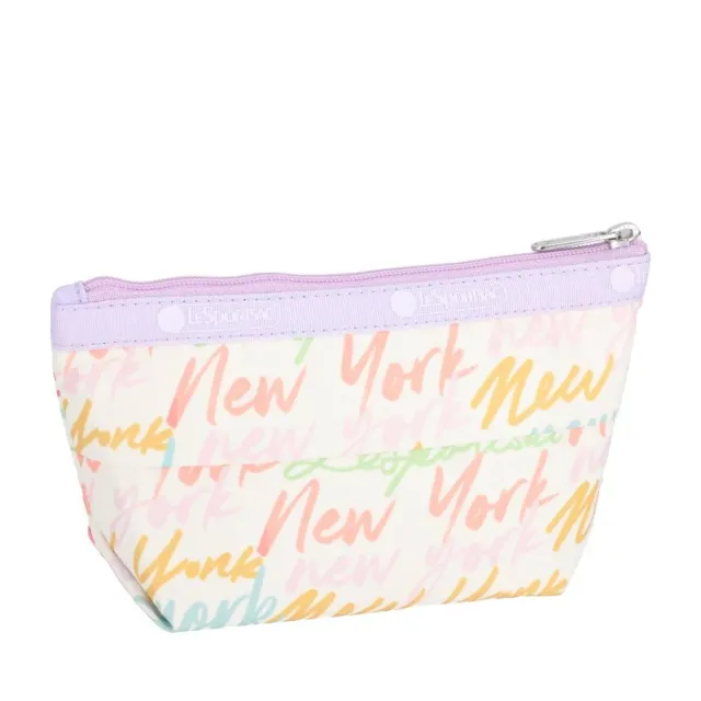 【Lesportsac】Small Sloan Cosmetic 小梯形化妝包 收納包 盥洗包 女包(紐約塗鴉風)