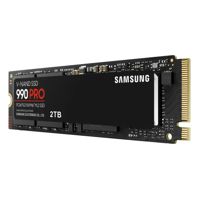 【Samsung 三星】990 PRO 2TB M.2 2280 PCIe 4.0 SSD固態硬碟(MZ-V9P2T0BW/讀7450M/寫6900M)