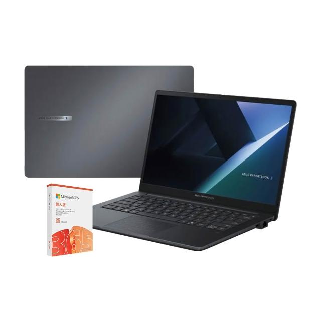 【ASUS 華碩】微軟M365組★14吋 Core7 商用筆電(Core7-150U/16G/512G SSD/W11P)