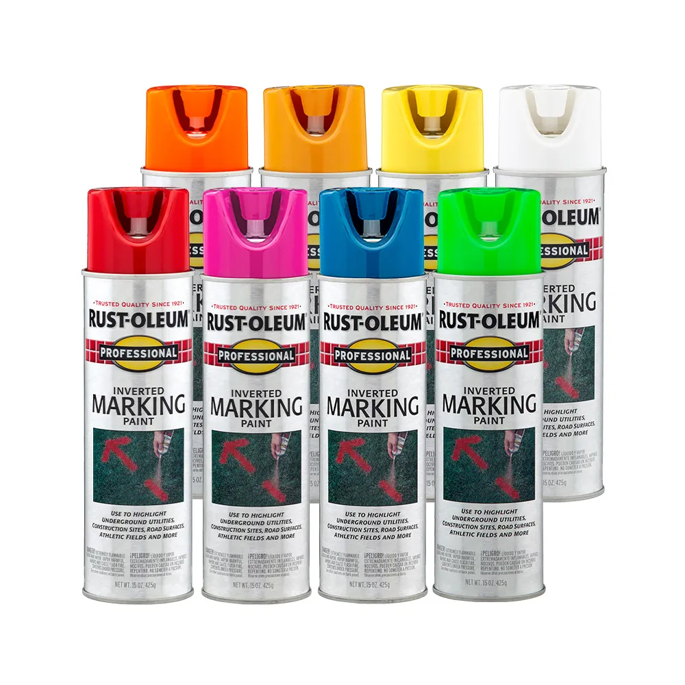 【RUST-OLEUM 樂立恩塗料】專業級標示噴漆 多色澤(平光／425g／地面標記)