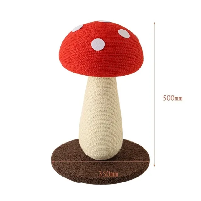 【科凌】紅蘑菇造型貓抓板 不掉屑貓抓柱 磨爪自嗨貓抓球一體貓爬架傢俱