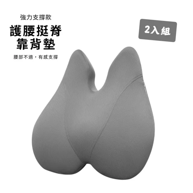 【Beroso 倍麗森】買一送一 美姿護脊靠背墊-2入組(腰部支撐 靠腰墊 腰靠墊 護腰 禮物 雙11)