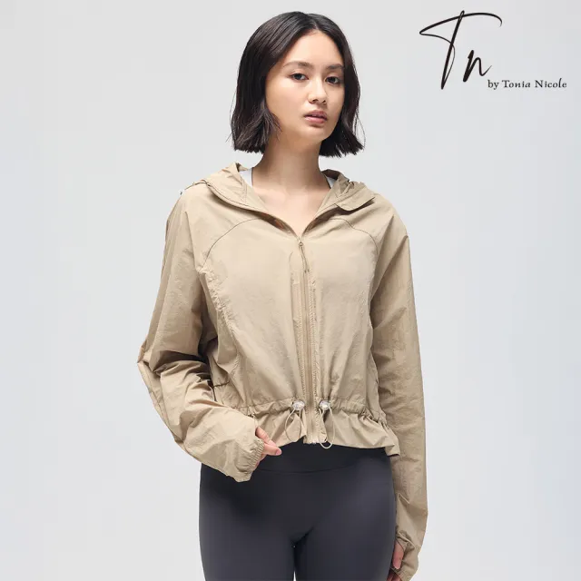 【TN】TopCool 極輕涼感防曬外套-卡其(連帽外套)