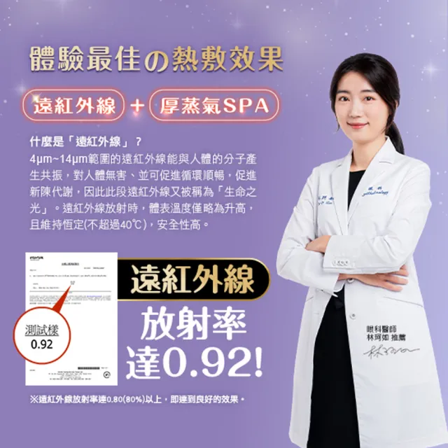 【funcare 船井生醫】智能石墨烯溫感熱敷厚蒸氣眼罩+眼周噴霧_共2組(舒子晨&眼科醫師推薦)