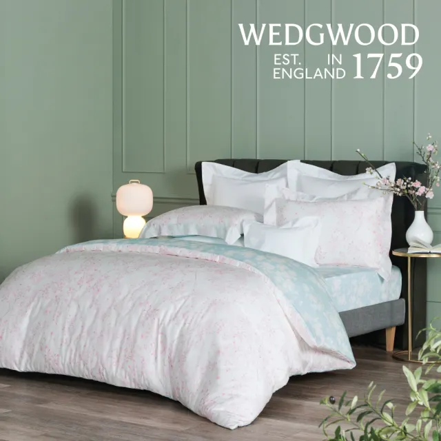 【WEDGWOOD】100%天絲印花 兩用被床包枕套四件組 特大任選｜60支300織