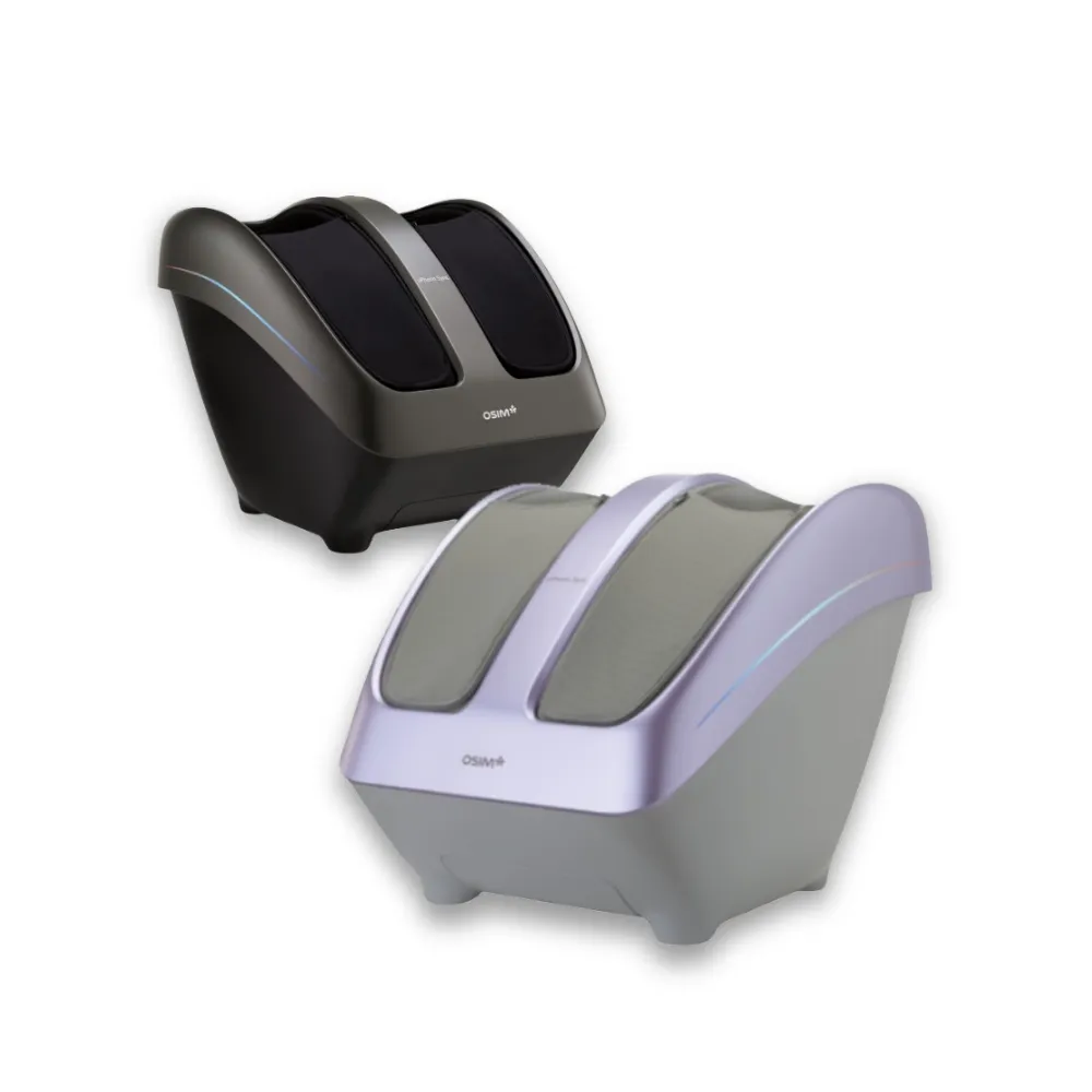 【OSIM】暖足樂Sync OS-3233_黑色/微光紫(腳底按摩/腿部按摩/美腿機/小腿按摩)
