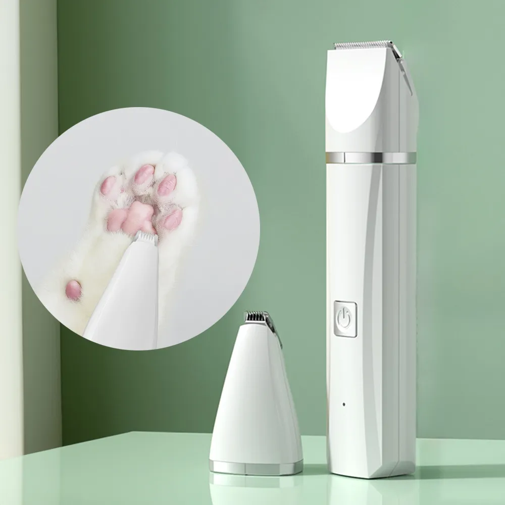 【AHOYE】二合一低噪寵物電剪組(寵物理毛 電推剪 剃毛器 寵物美容 剪毛器)