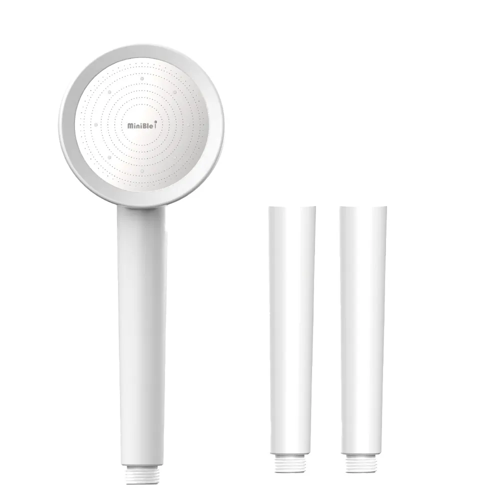 【MiniBle】MiniBle i 除氯過濾微氣泡蓮蓬頭+專用除氯把手X2(半年份組 共三入濾芯)