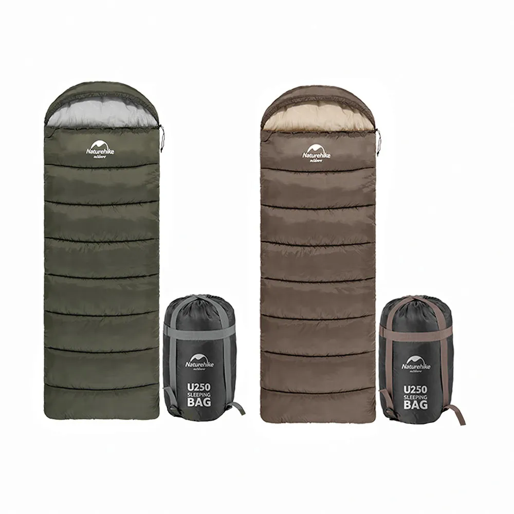 【Naturehike】超值2入組 U250全開式保暖睡袋 MSD07(台灣總代理公司貨)