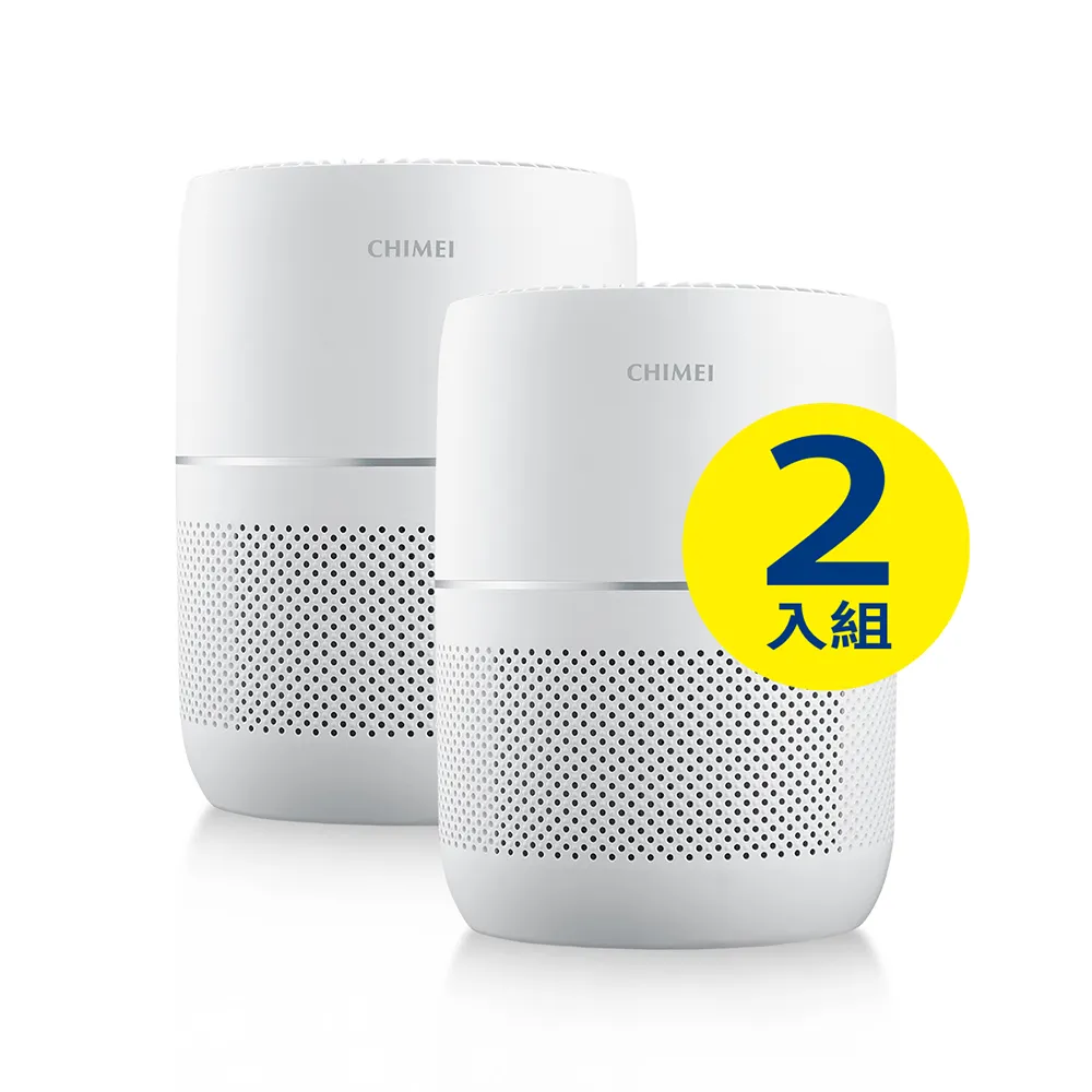 【CHIMEI 奇美】超值雙入組☆全淨化DC省電一級能效HEPA H13微濾淨空氣清淨機3-6坪(AP-03SRC1)