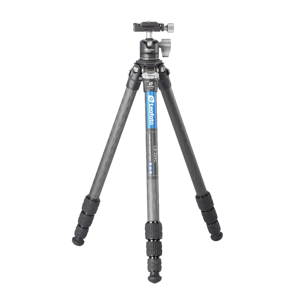 【Leofoto 徠圖】LS-224C+LH-25R碳纖三腳架-含中軸