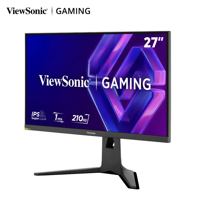 【ViewSonic 優派】XG2735-2K 27型IPS 2K 210Hz電競螢幕(G-Sync相容/HDR400/1ms/升降旋轉/相容PS5&Switch2)