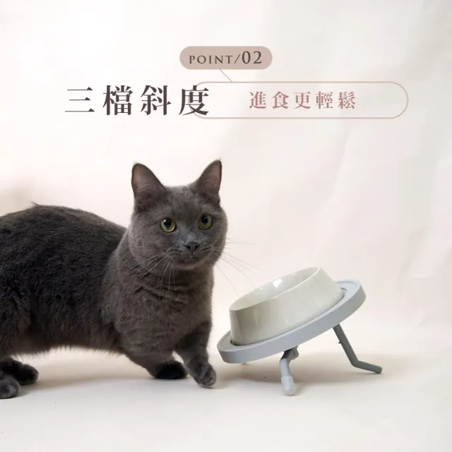 【防御工事】Hururu Koka! 可調式架高防蟻寵物碗_附防蟻墊