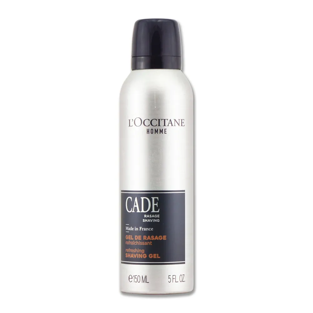 【L’Occitane 歐舒丹】簡約男士沁涼舒緩刮鬍膠 150ML（專櫃公司貨）