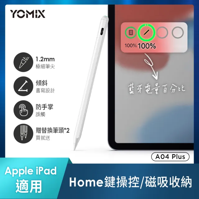【Apple】2026 iPad Air M4晶片/11吋/WiFi/256G 平板電腦(A04 Plus觸控筆+三折筆槽殼+鋼化保貼組