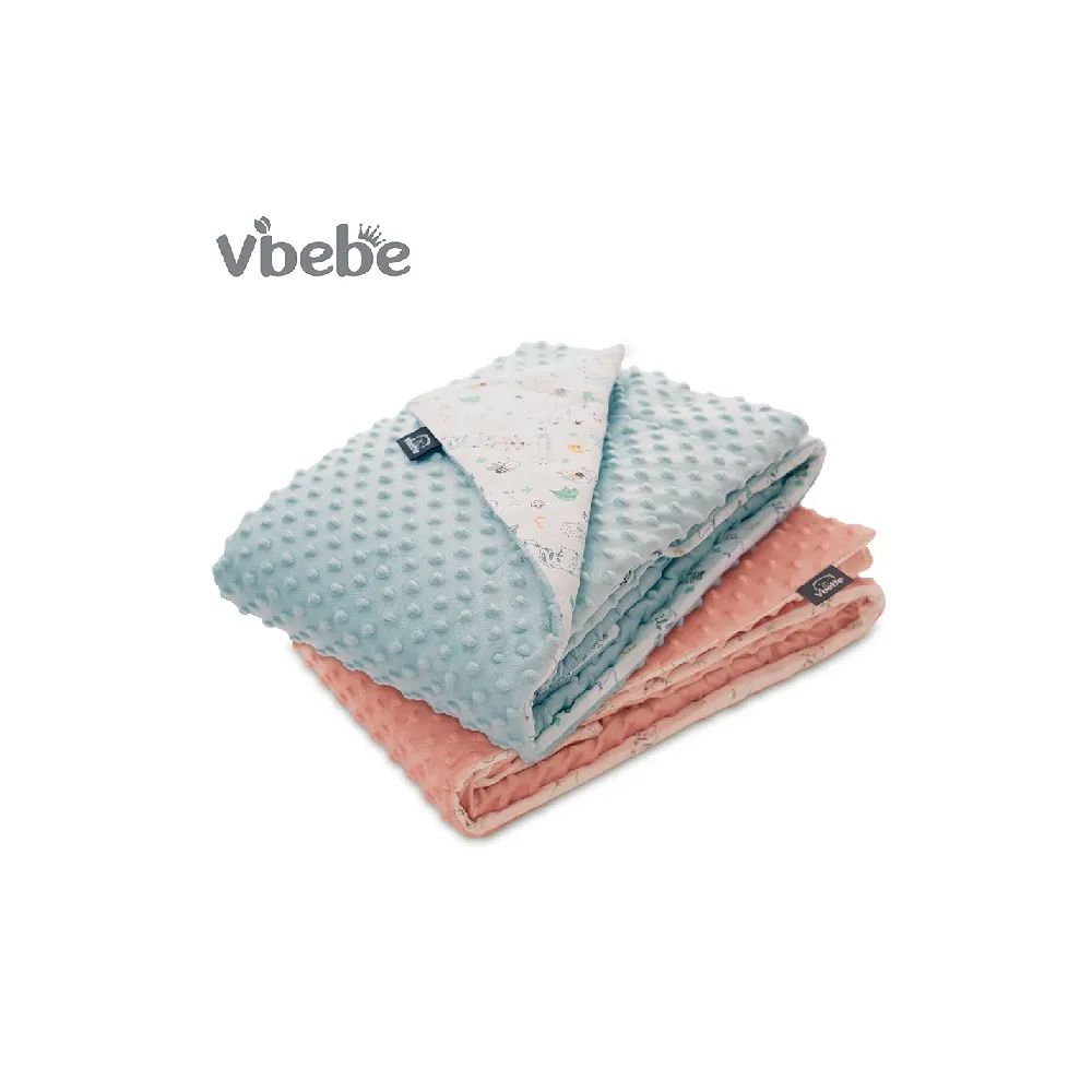 【Vibebe 官方直營】棉柔荳荳冬夏兩用被禮盒(台灣製 安撫被 寶寶棉被 嬰兒毛毯 四季被 滿月禮)