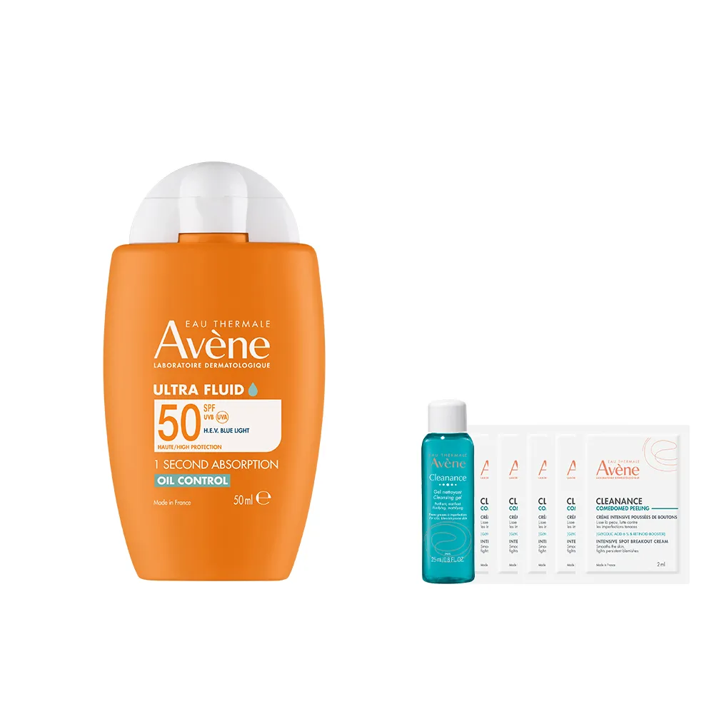 【Avene 雅漾】官方直營 去油光霧感防曬乳SPF50 50ml